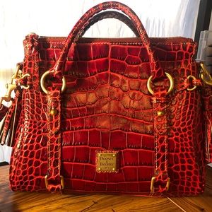 Dooney & Bourke “Croco Fino” Satchel